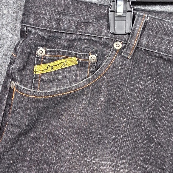 VTG Brooklyn Xpress Black Denim Long Jorts 13" inseam 40" Waist Y2K Baggy Shorts - Picture 4 of 8